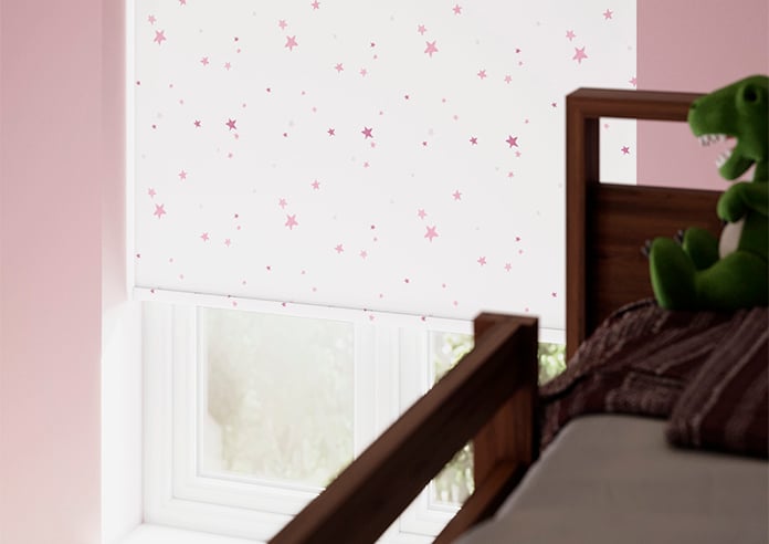Laura Ashley Painterly Stars, Pink - Roller Blind - Image 5